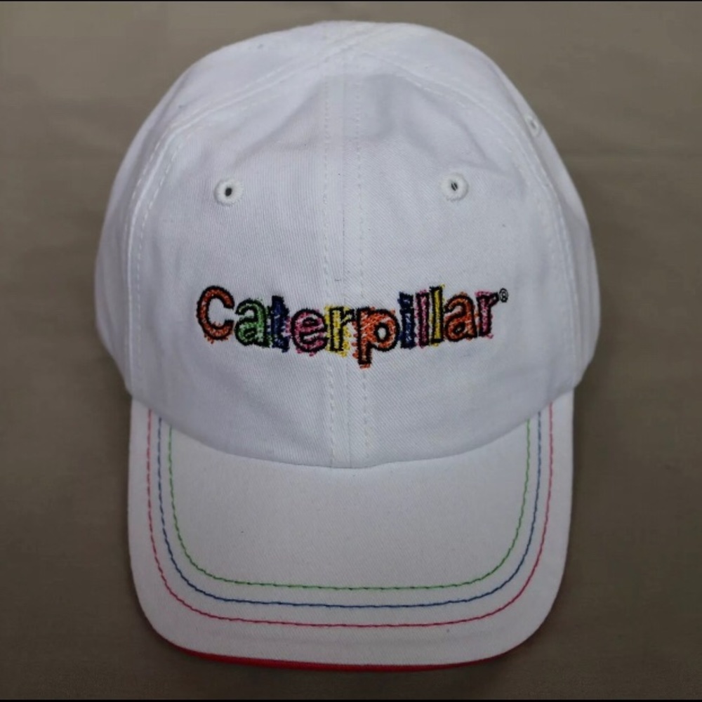 Kids NEW Caterpillar CAT Logo‎ Cotton Ball Cap VERY CUTE!
